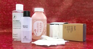 Prodotti detergenti assortiti per skincare coreana