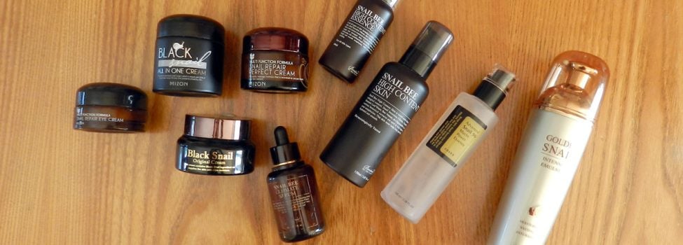 Cosmetici coreani alla bava di lumaca