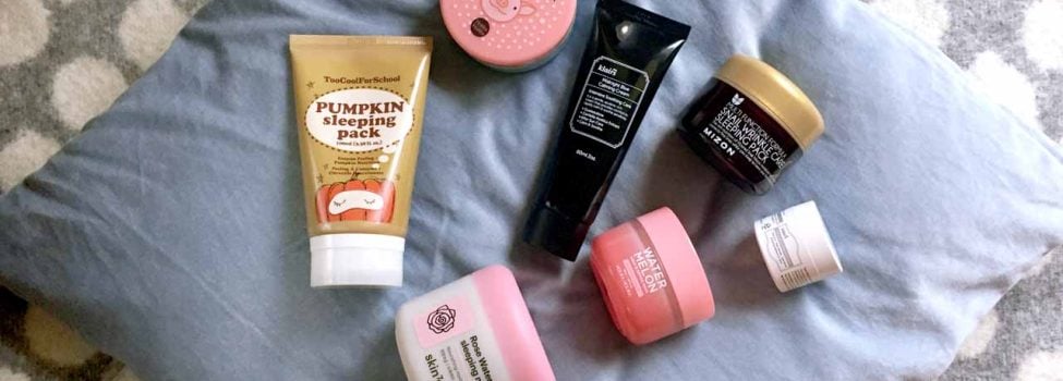 Sleeping Mask nella Skincare coreana