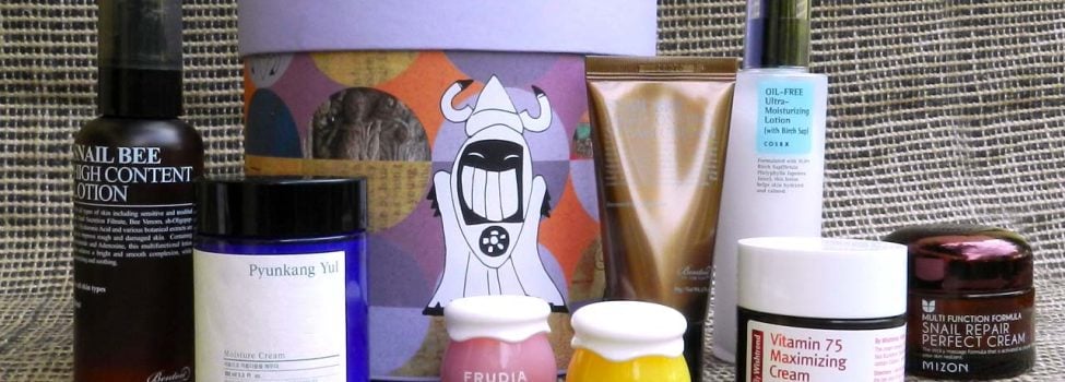 Prodotti coreani assortiti per una pelle idratata